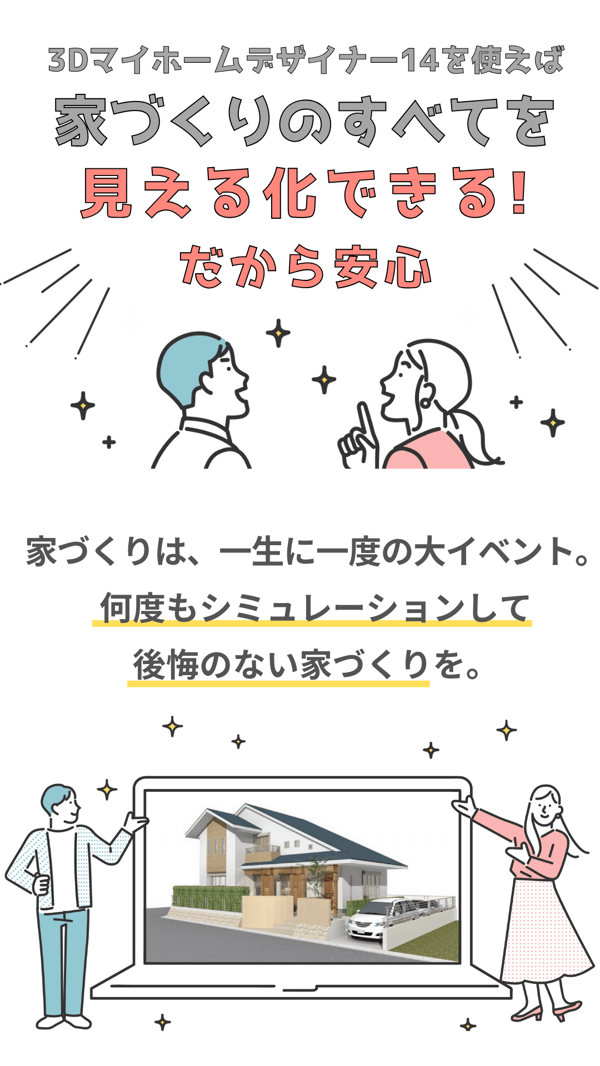 ３Dマイホームデザイナー14なら見える化できるので安心